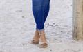 Tan Open toed high heels 